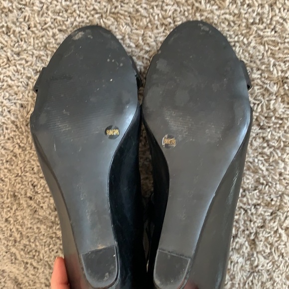 BCBG Black Leather Gladiator Sandals - Picture 6 of 7